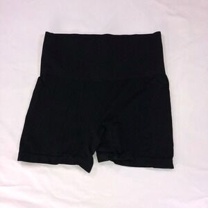 F.I.T. Black High Waisted Shapewear Compression Shorts Tummy Control Seamless